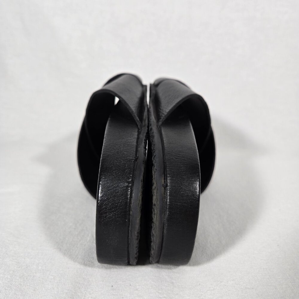 SEYCHELLES Minimalist Lighthearted Slides BLACK Leather Sandals Women's Size 9. - Picture 14 of 17